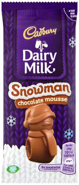 Cadbury Snowman Chocolate Mousse chocolate 30g