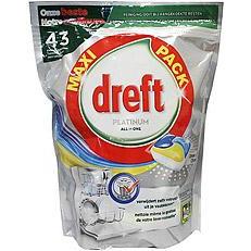 Dreft Platinum All in One Citron Tabs 43pcs 725g