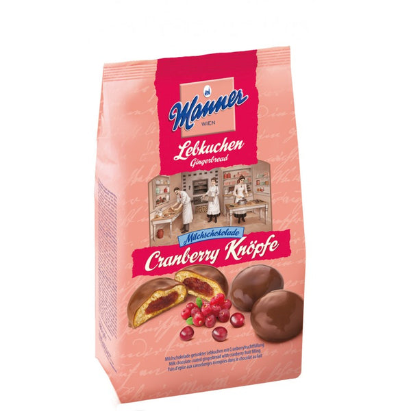 Manner Lebkuchen Cranberry Knopfe Pierniki 180g