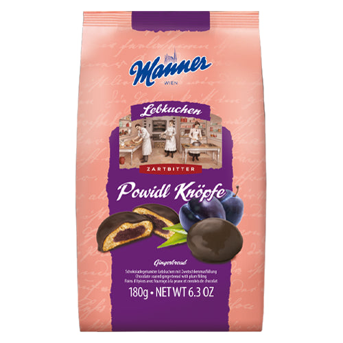 Manner Lebkuchen Powidl Knopfe Pierniki 180g