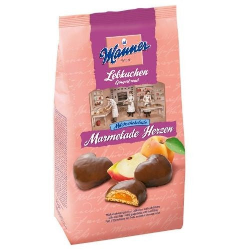 Manner Lebkuchen Marmelade Herzen Gingerbreads 180g