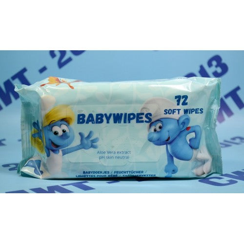 Disney Smurfs Wet Wipes 72pcs