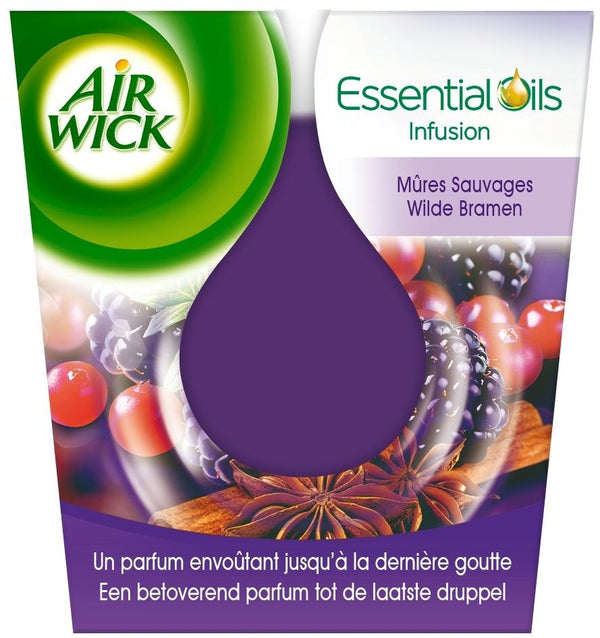 Air Wick Essential Wilde Bramen Candle Reload 105g