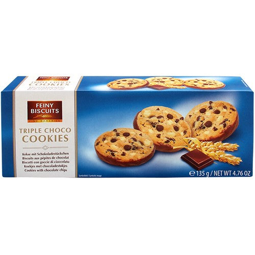 Feiny Biscuits Triple Choco Cookies 135g