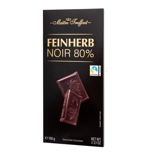 Maitre Feinherb Noir 80% Chocolate 100g