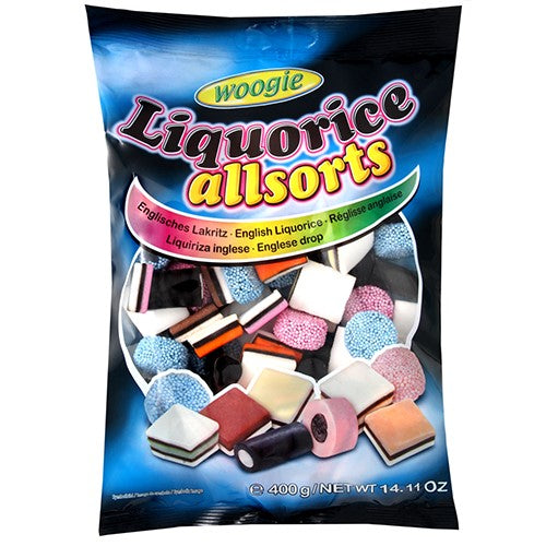 Woogie Liquorice Allsorts 400g