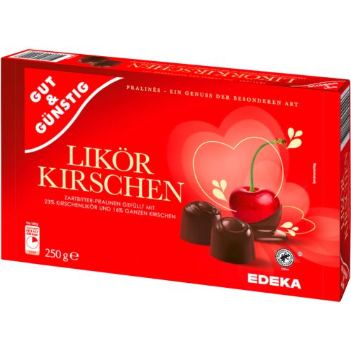 G&G Likor Kirschen Zartbitter Pralinen 250g