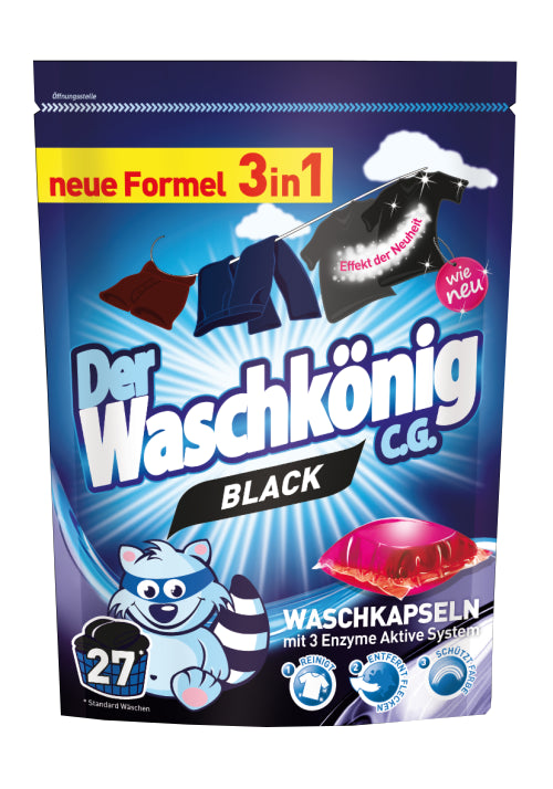 Waschkonig 3in1 Black Capsules 27p 648g