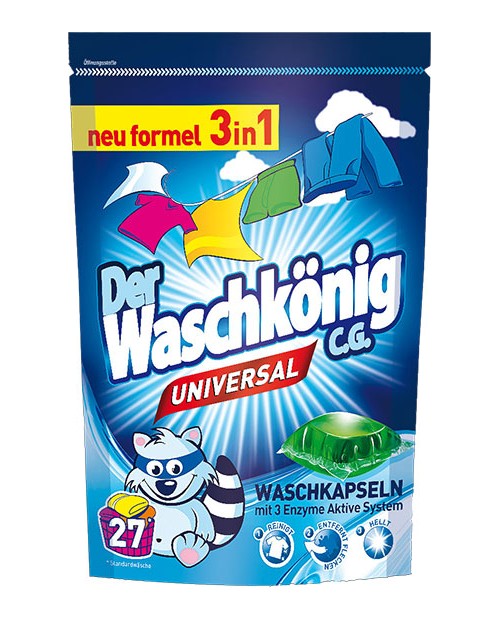 Waschkonig 3in1 Universal Capsules 27p 648g