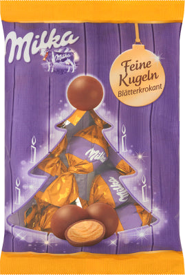 Milka Feine Kugeln Blatterkrokant Cuk 90g