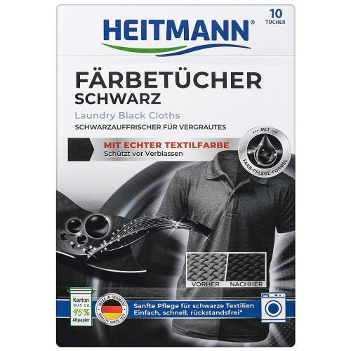 Heitmann Wasche Schwarz Tucher 10pcs