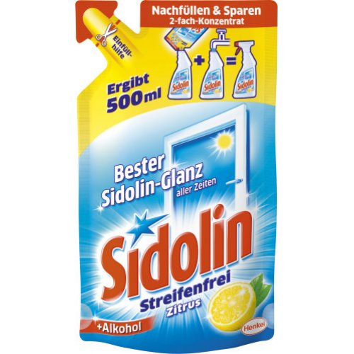 Sidolin Streifenfrei Zitrus Glass Refill 250ml