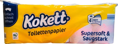 Kokett Toiletten paper 4 Lagen 10pcs