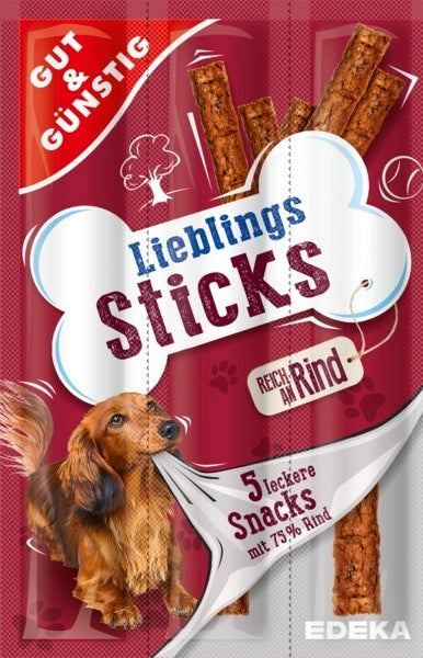 G&G Lieblings Sticks mit Rind for Dog 8pcs 55g