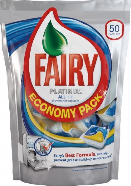 Fairy Platinum All in One Lemon Tabs 50pcs 843g