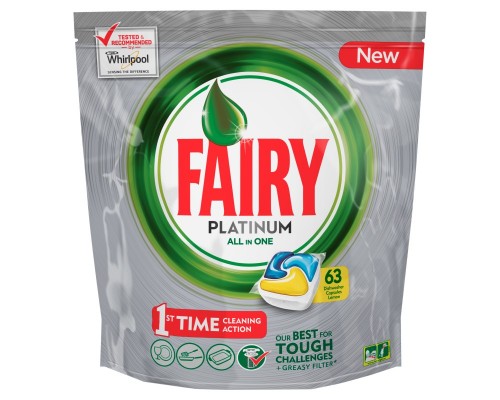 Fairy Platinum All in One Lemon Tabs 63pcs 939g