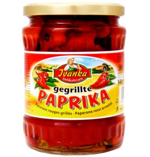 Ivanka Gegrilte Paprika 540g