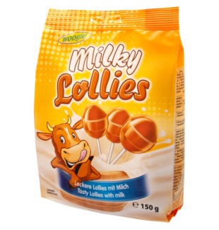 Woogie Milky Lollies 150g