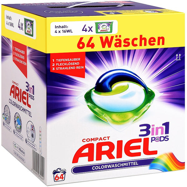 Ariel 3in1 Pods Color Caps 64p 1.7kg