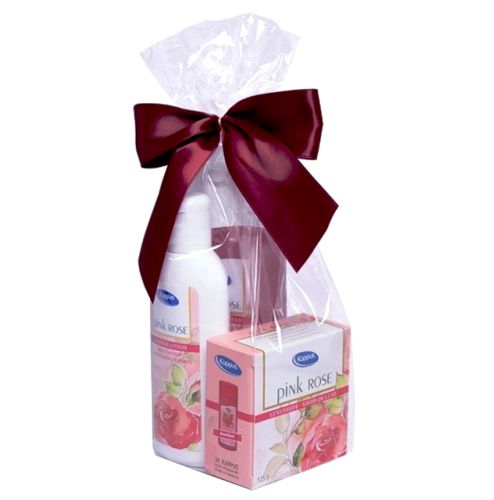 Kappus Set Pink Rose Soap + Gel + Lotion