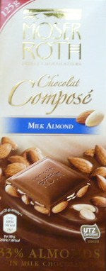 Moser Roth Chocolat Compose Milk Almond 125g