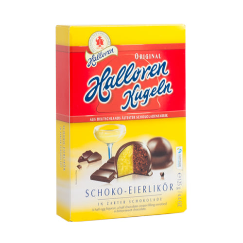 Halloren Kugeln Schoko-Eierlikor 12pcs 125g