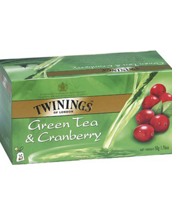 Twinings Green Tea Cranberry Tea 25pcs 40g