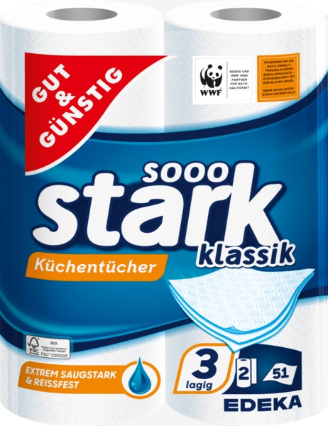 G&G Sooo Stark Klassik 3Lag Towels Paper. 2 pcs