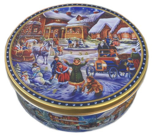 JB Winter Village Cookies 400g tin