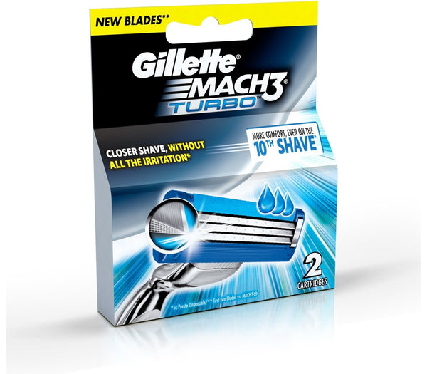 Gillette Mach3 Turbo Blades 2pcs