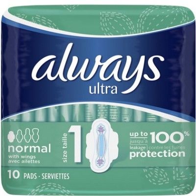 Always Ultra Normal Taille Serviett Sanitary pads 10 pcs