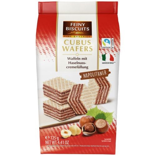 Feine Biscuits Cubus Wafers Napolitaner Wafers 125g