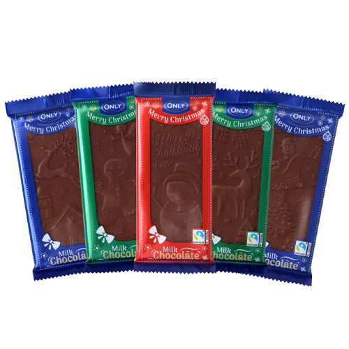 Only Merry Christmas Milk Chocolate 100g