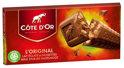 Cote D'Or Lorginal Stukjes Hazelnoot Chocolate 2x200g