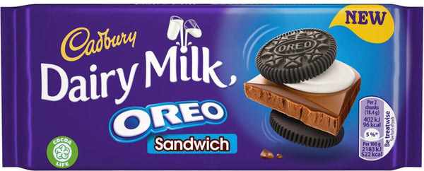 Cadbury Dairy Milk Oreo Sandwich Chocolate 92g