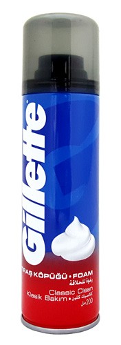 Gillette Classic Clean Shaving Foam 200ml