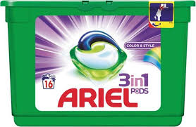 Ariel 3in1 Pods Color & Style Caps 16p 432g