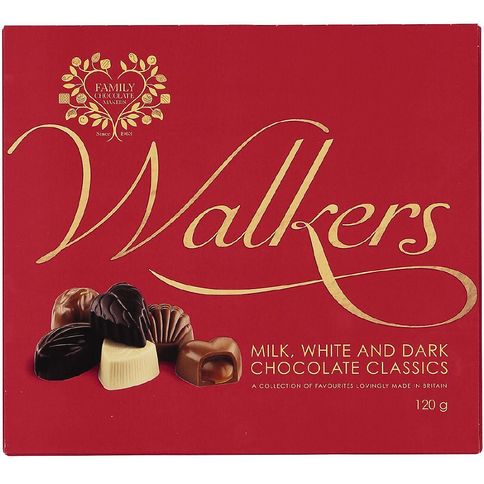 Walkers White And Dark Pralines 120g