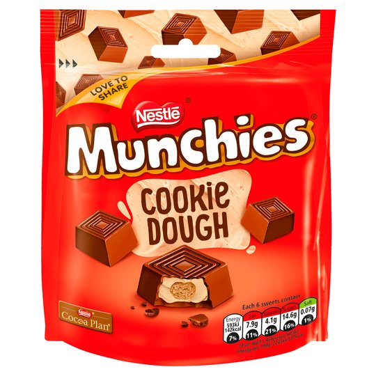 Nestle Munchies Cookie Dough Bag 101g