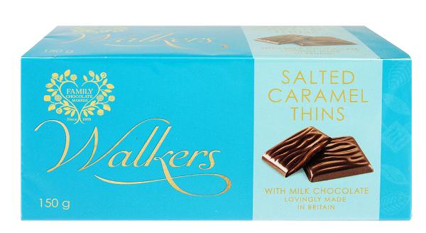 Walkers Salted Caramel Thins 150g