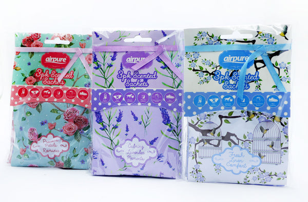 Airpure Vintage Collection Fragrance sachets 3x15g