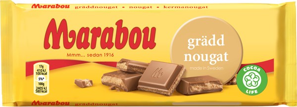 Marabou Gradd Nougat Chocolate 100g