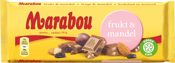 Marabou Frukt Mandel Chocolate 100g