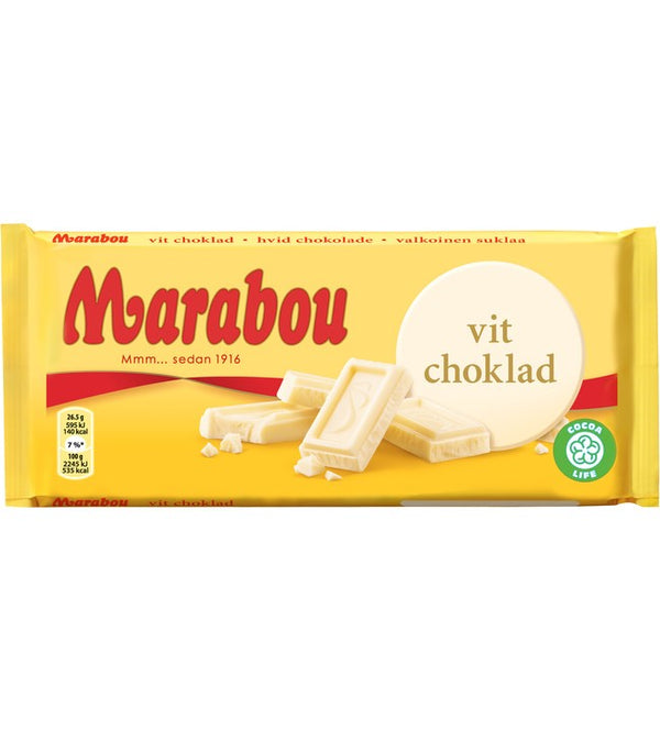 Marabou Vit Choklad Chocolate 185g