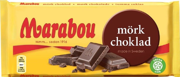 Marabou Mork Choklad Chocolate 185g