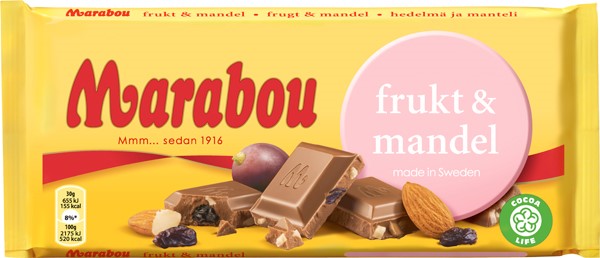 Marabou Frukt Mandel Chocolate 200g