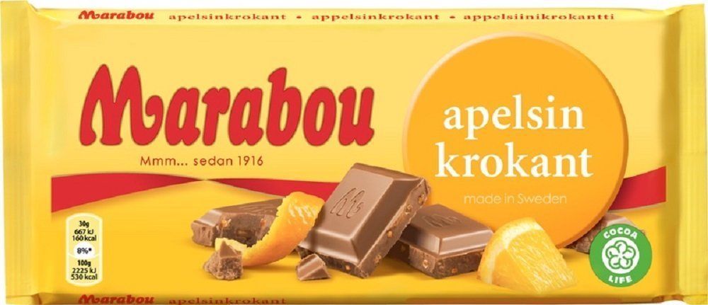 Marabou Apelsin Krokant Chocolate 200g