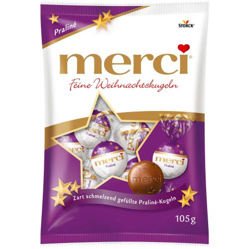 Merci Weihnachtskugeln Zart Praline 105g