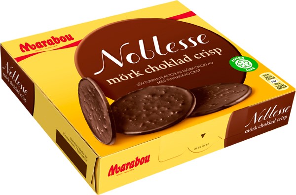 Marabou Noblesse Mork Choklad Crisp Biscuits 150g