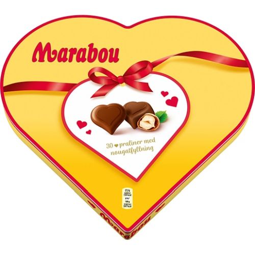 Marabou Praline Heart 30pcs 165g